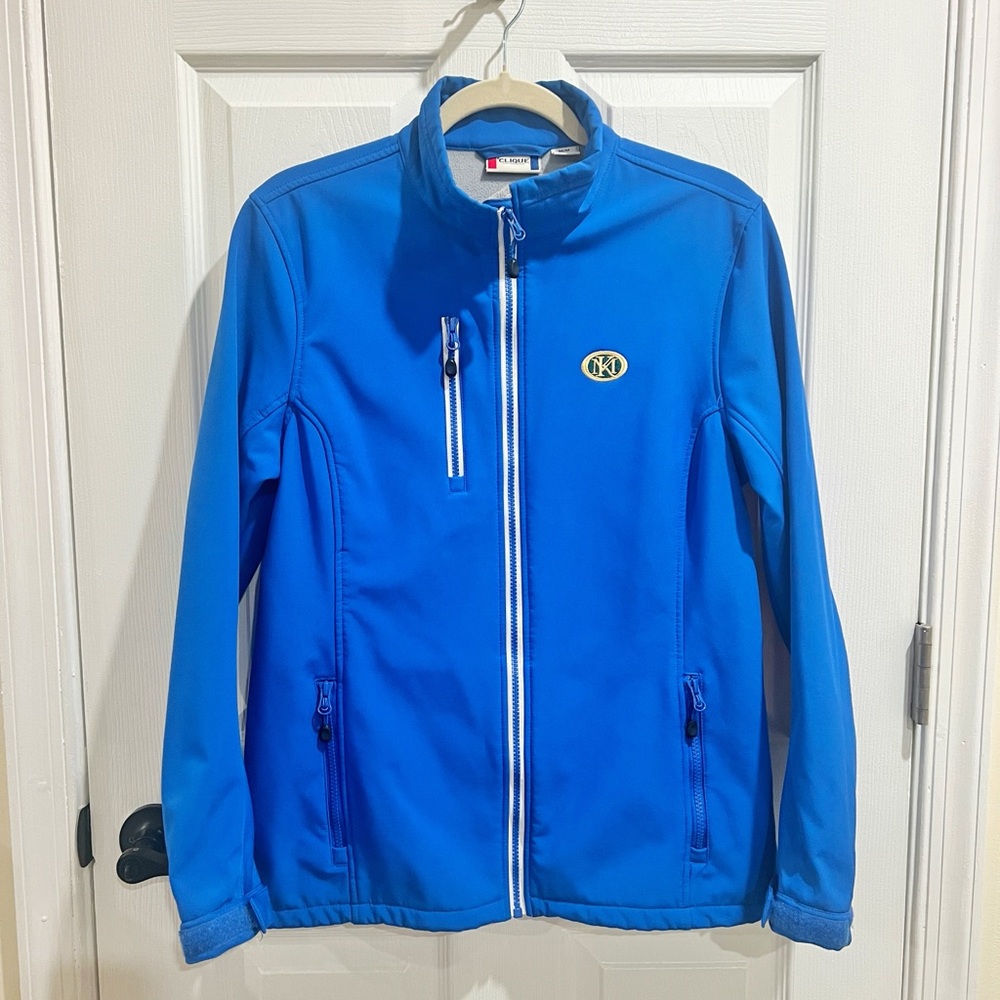 Clicque Women’s M Blue Waterproof Golf Jacket - Kingsmill Resort Logo - Size M